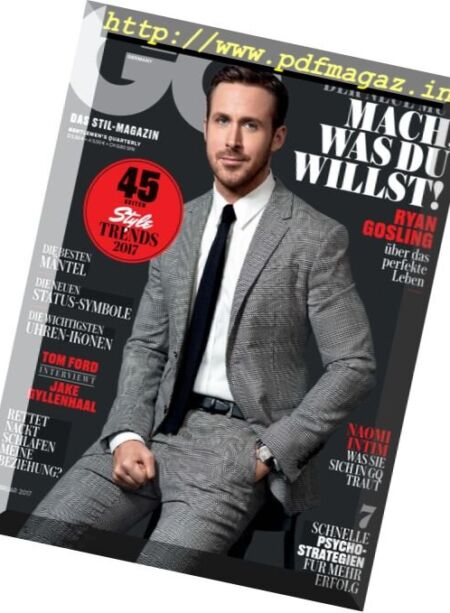 GQ Germany – Februar 2017 Cover