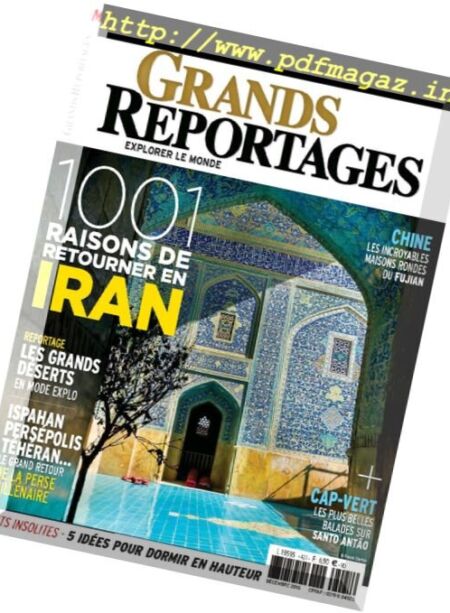 Grands Reportages – Decembre 2016 Cover