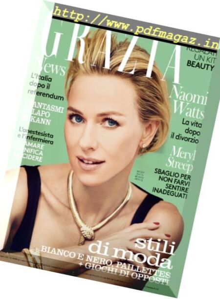 Grazia Italia – 14 Dicembre 2016 Cover