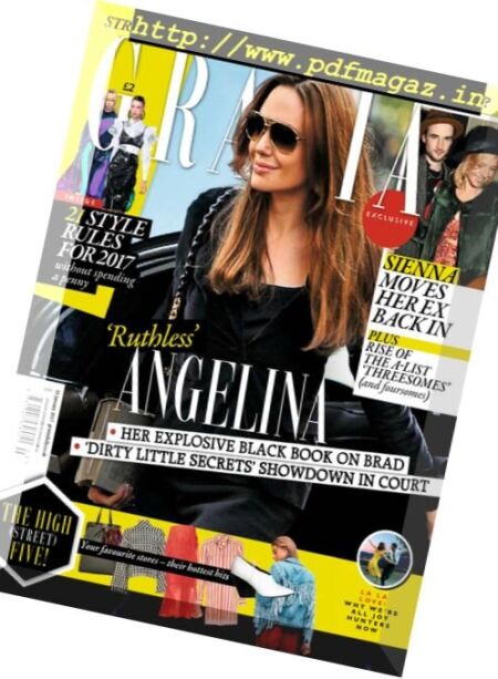 Grazia UK – 16 January 2017 Cover