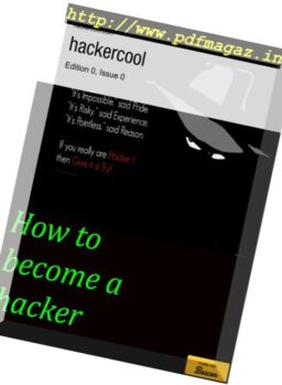 Hackercool – Edition 0 Issue 0 – September 2016