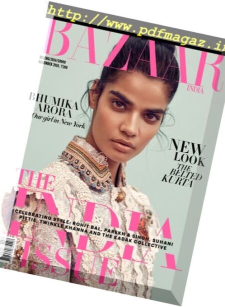 Harper’s Bazaar India – December 2016 Cover