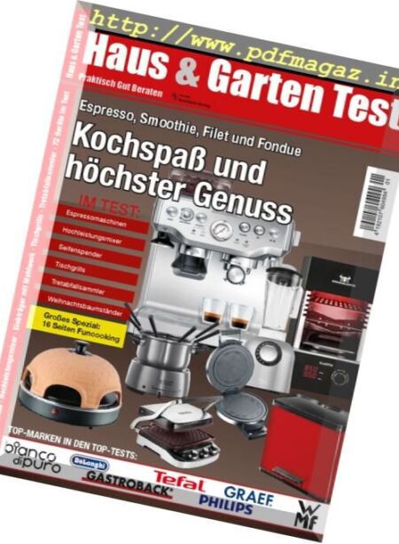 Haus & Garten Test – Januar-Februar 2017 Cover