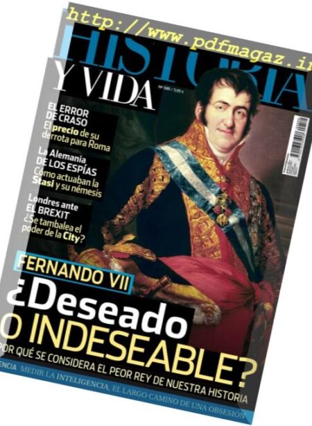 Historia y Vida – Enero 2017 Cover