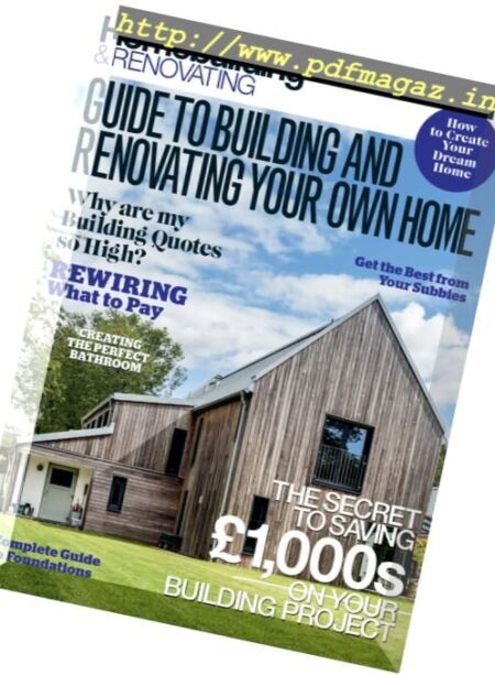 Homebuilding & Renovating – Guide to Building and Renovating Your Own Home 2016 Cover