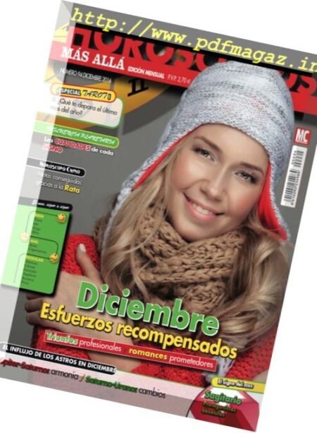 Horoscopos Mas Alla – Diciembre 2016 Cover