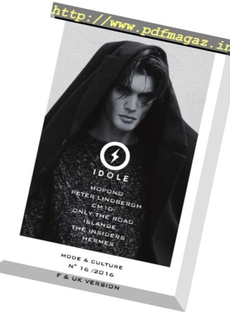 Idole Magazine – Hiver 2016 Cover