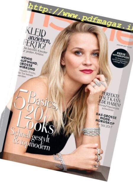 InStyle Germany – Januar 2017 Cover