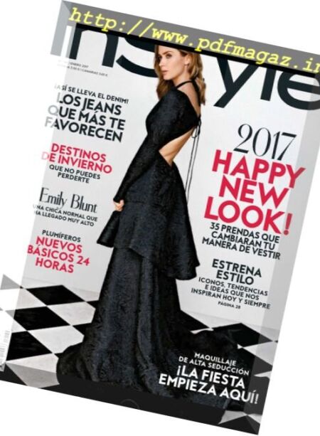 InStyle Spain – Enero 2017 Cover