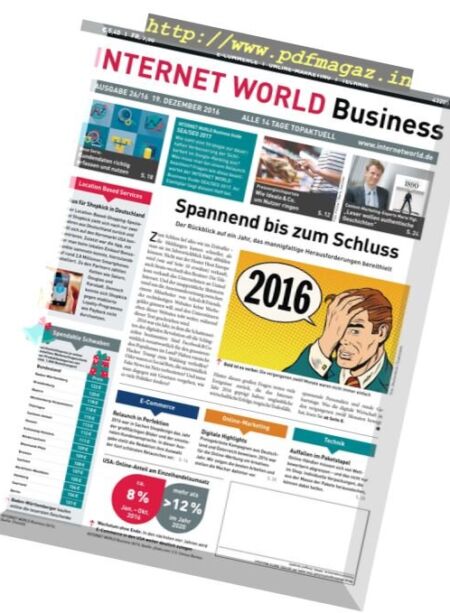 Internet World Business Germany – 19 Dezember 2016 Cover