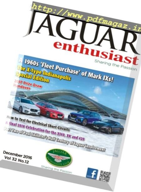 Jaguar Enthusiast – December 2016 Cover