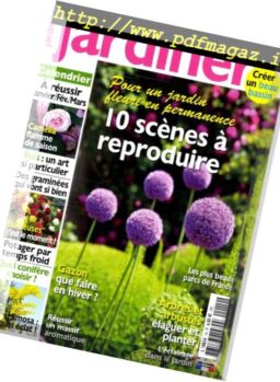Jardiner – Janvier-Mars 2017