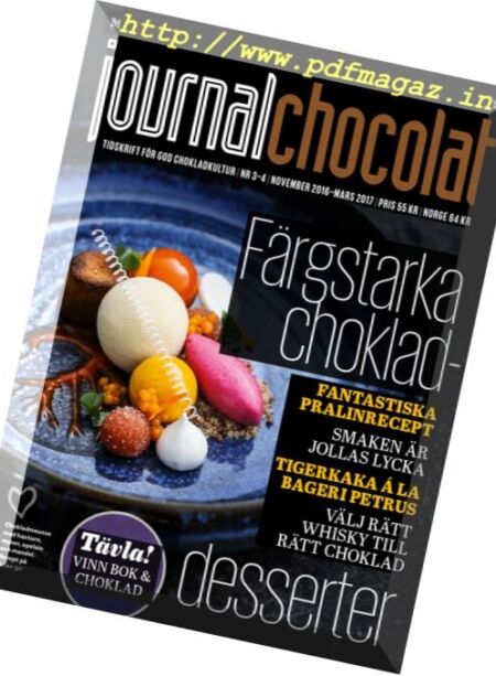 Journal Chocolat – November 2016 – Mars 2017 Cover