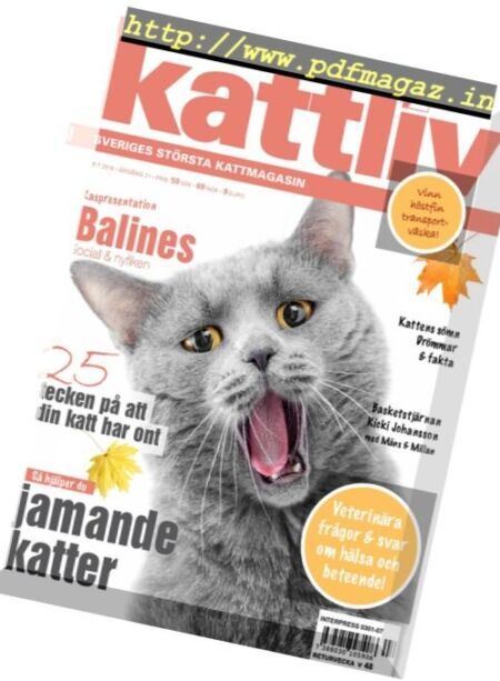 Kattliv – Nr.7, 2016 Cover