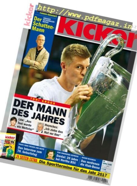 Kicker – 27 Dezember 2016 Cover