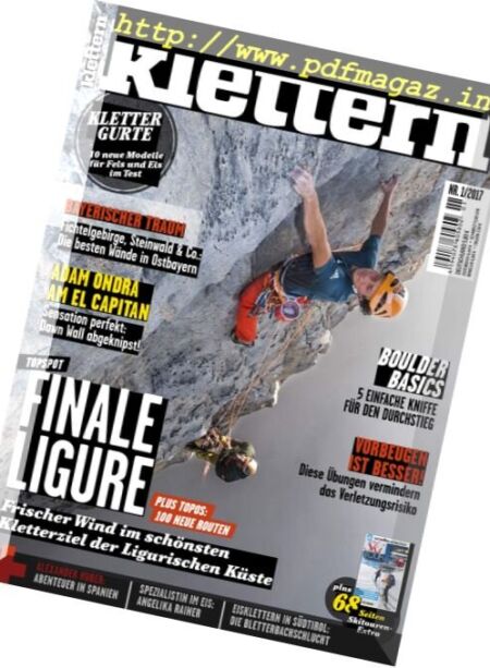 Klettern – Nr.1, 2017 Cover