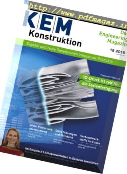Konstruktion Entwicklung Management – Nr.12, 2016