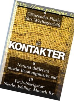 Kontakter – Nr.24, 2016