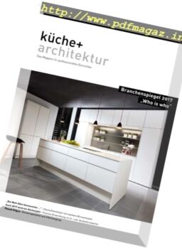 Kuche & Architektur – Ausgabe 6 2016