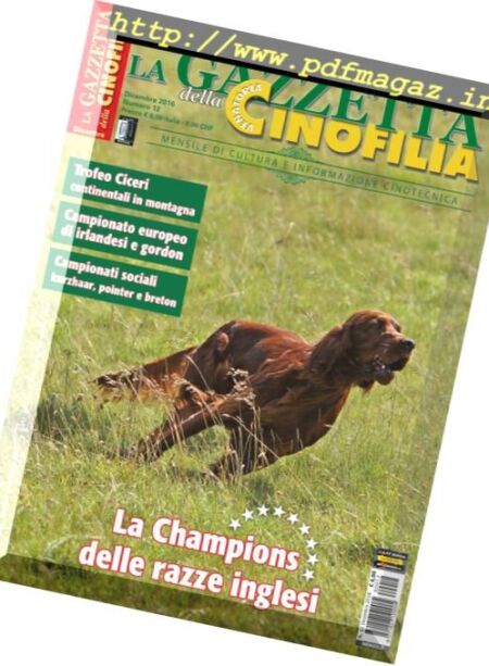 La Gazzetta Della Cinofilia Venatoria – Dicembre 2016 Cover
