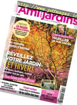 L’Ami des Jardins – Janvier 2017