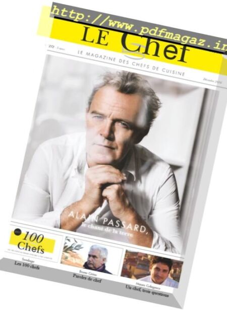 Le Chef – Decembre 2016 Cover