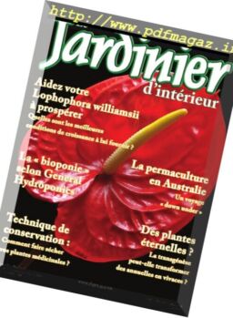 Le Jardinier d’interieur – Mars-Avril 2016