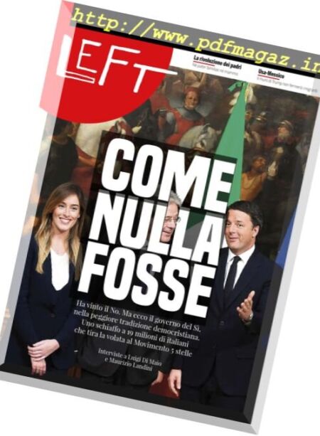 Left – 17 Dicembre 2016 Cover