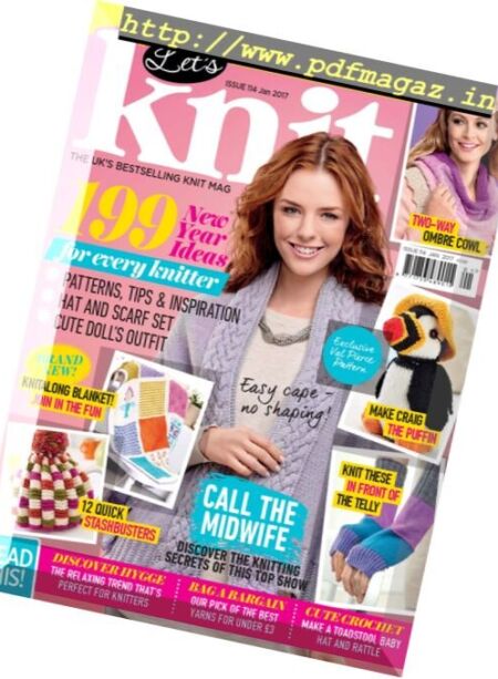 Let’s Knit – January 2017 Cover