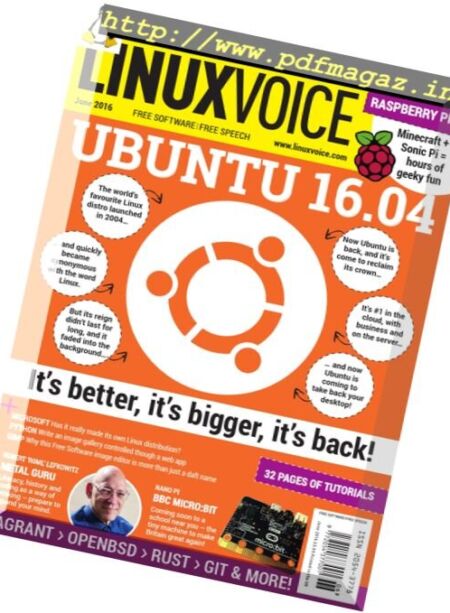Linux Voice – June 2016 Cover