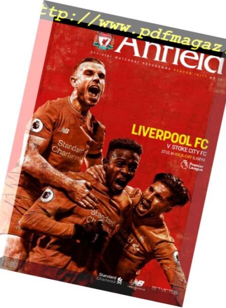 Liverpool FC vs Stoke City FC – 27 December 2016 Cover
