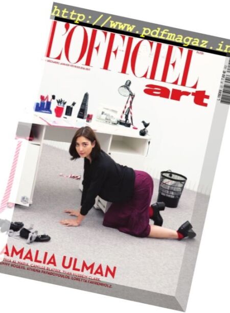 L’Officiel Art – Decembre 2016 – Janvier-Fevrier 2017 Cover