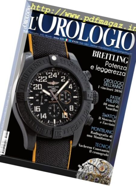 L’Orologio – Novembre 2016 Cover