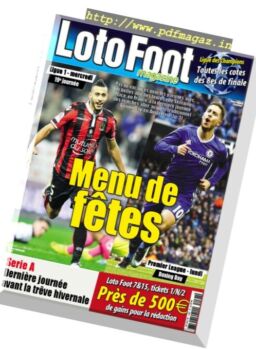 Loto Foot – 21 Decembre 2016