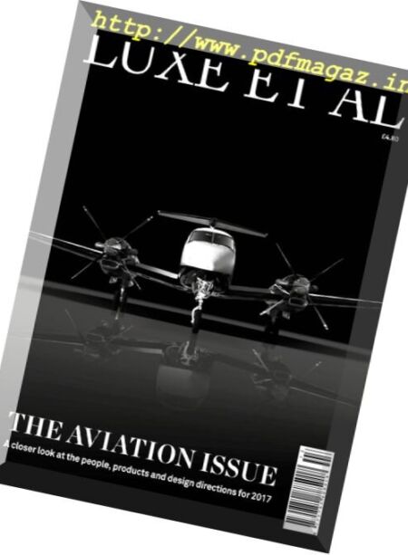 Luxe et al Magazine – The Aviation Issue 2017 Cover