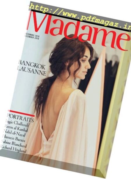 Madame Magazine – Decembre 2016 Cover
