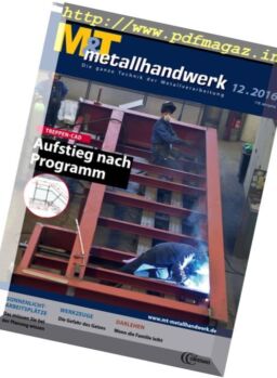 M&T metallhandwerk – Nr.12, 2016