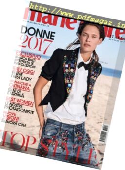 Marie Claire Italia – Gennaio 2017