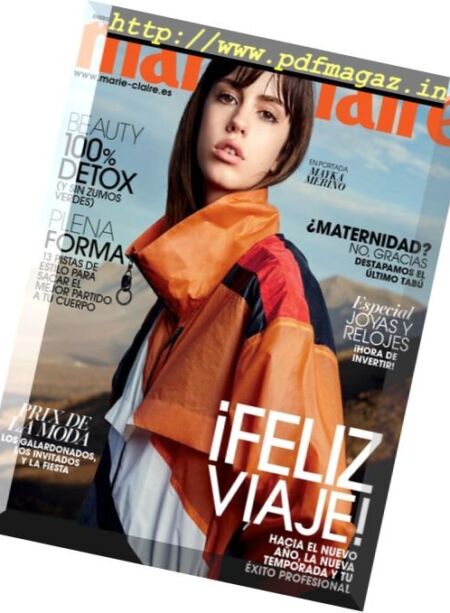 Marie Claire Spain – Enero 2017 Cover