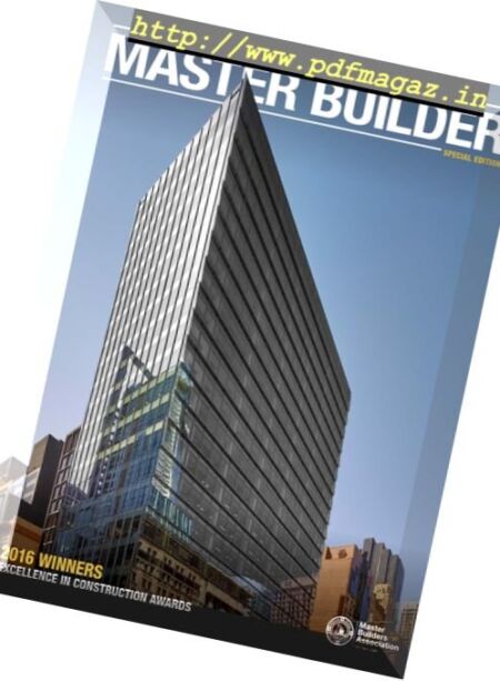 Master Builder New South Wales – Excellence in Construction Awards 2016 Cover