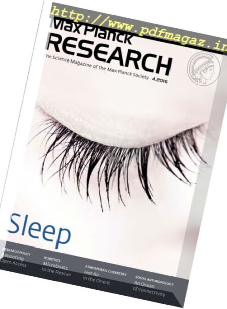 Max Planck Research – Issue 4, 2016 Cover
