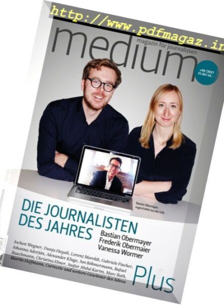 Medium Magazin – Januar 2017 Cover
