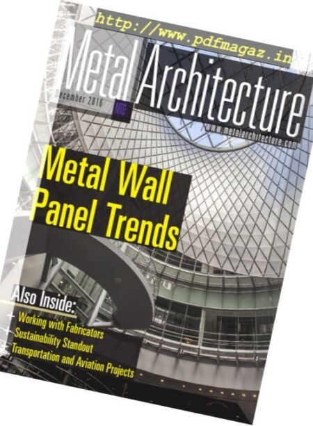 Metal Architecture – December 2016 Cover