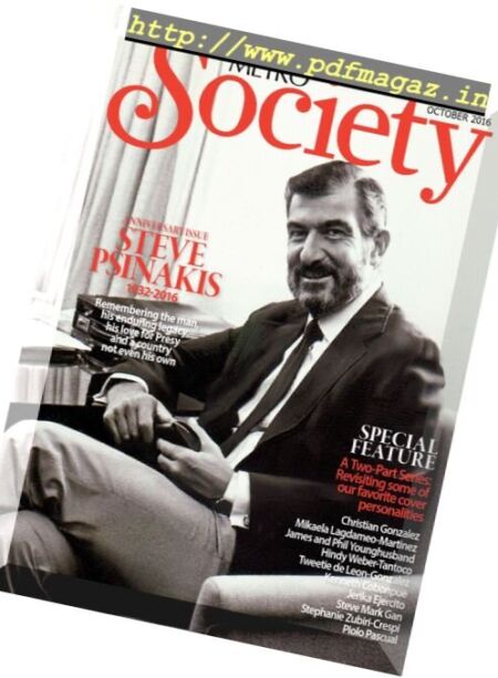 Metro Society – October 2016 Cover