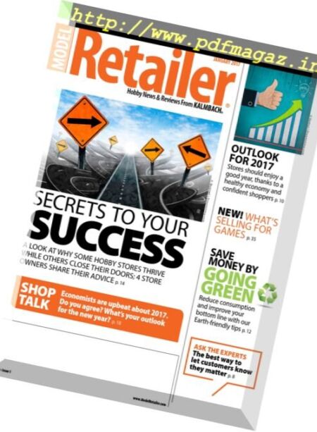 Model Retailer Magazine – January 2017 Cover