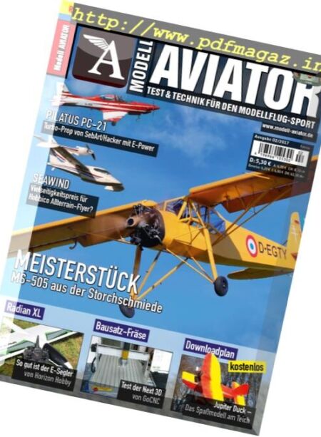 Modell Aviator – Februar 2017 Cover