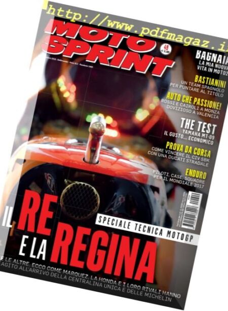 Moto Sprint – 6 Dicembre 2016 Cover