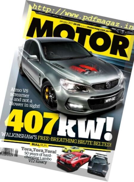 Motor Australia – January 2017 Cover
