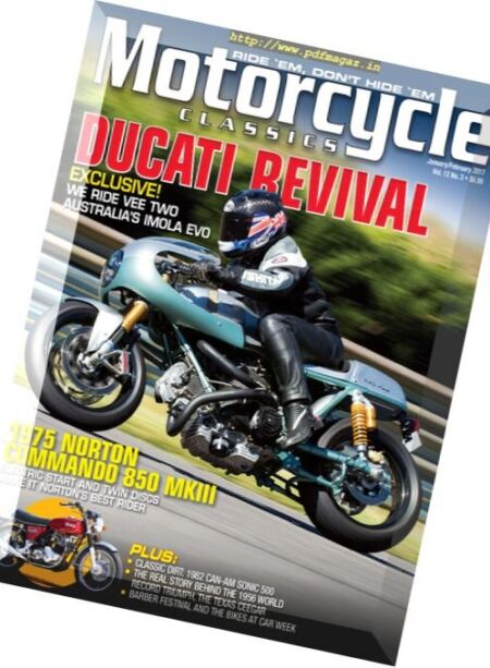 Motorcycle Classics – January-February 2017 Cover