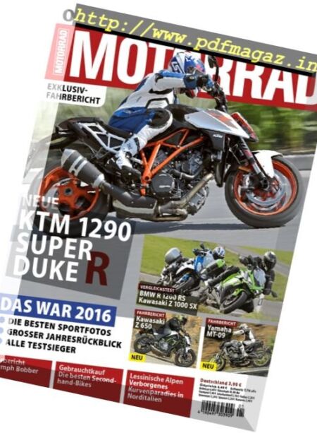 Motorrad – 23 Dezember 2016 Cover